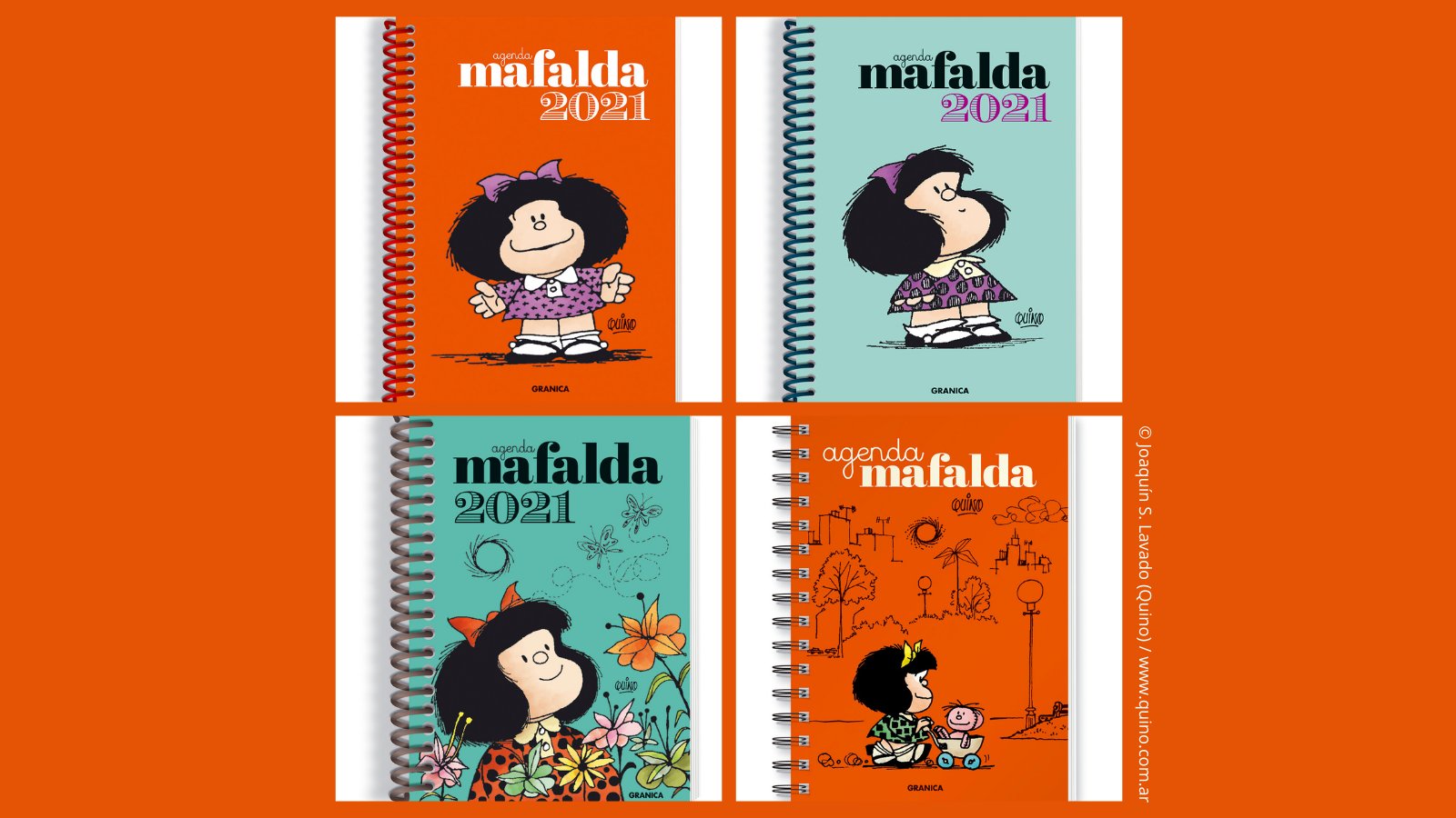 Transformador adyacente estómago Mafalda Oficial on Twitter: "📚Las agendas y los calendarios 2021 de Mafalda  y Quino📚⁠ Encuadernada, anillada, taco escritorio y taco colección. ⁠Para  más información sobre puntos de venta: https://t.co/QQa7B0yDnE⁠  @GranicaEditor #mafalda #quino #