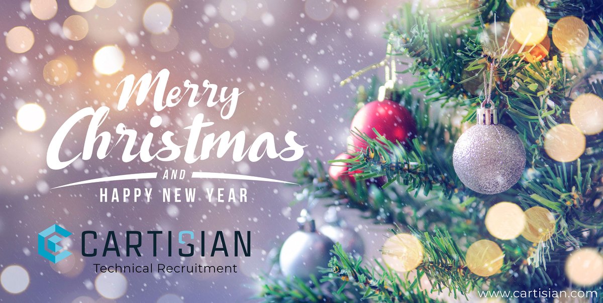 Opening hours: 
Mon 21st 10 – 4pm
Tue 22nd 10– 4pm
Wed 23rd 10– 4pm
Thu 24th 10 – 4pm
Fri 25th – closed

Mon 28th 10 – 4pm
Tue 29th 10 – 4pm
Wed 30th 10 – 4pm
Thu 31st 10 – 4pm
Fri 1st – closed

From all of us at Cartisian Technical Recruitment, Merry Christmas &amp; a happy New Year