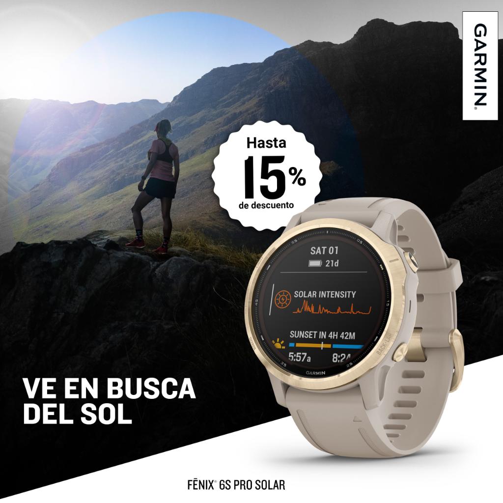 GarminMexico's tweet photo. 💥 Flash Sale💥
☀️ Por tiempo limitado 15% en todas nuestras nuevas Series Solares de Garmin.
👉 https://t.co/KJ33zu7nYc
☀️ Ve en busca del Sol #GarminSolar
#GarminElMejorRegalo https://t.co/5BwAV3TUE4
