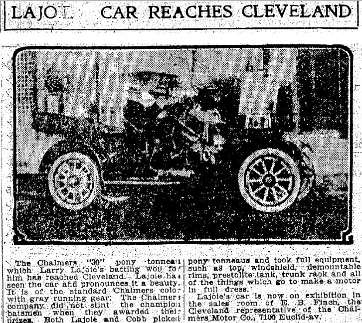 You'll have to listen to the podcast for what ultimately happened, but in the end, Cobb was awarded the title but both players received cars