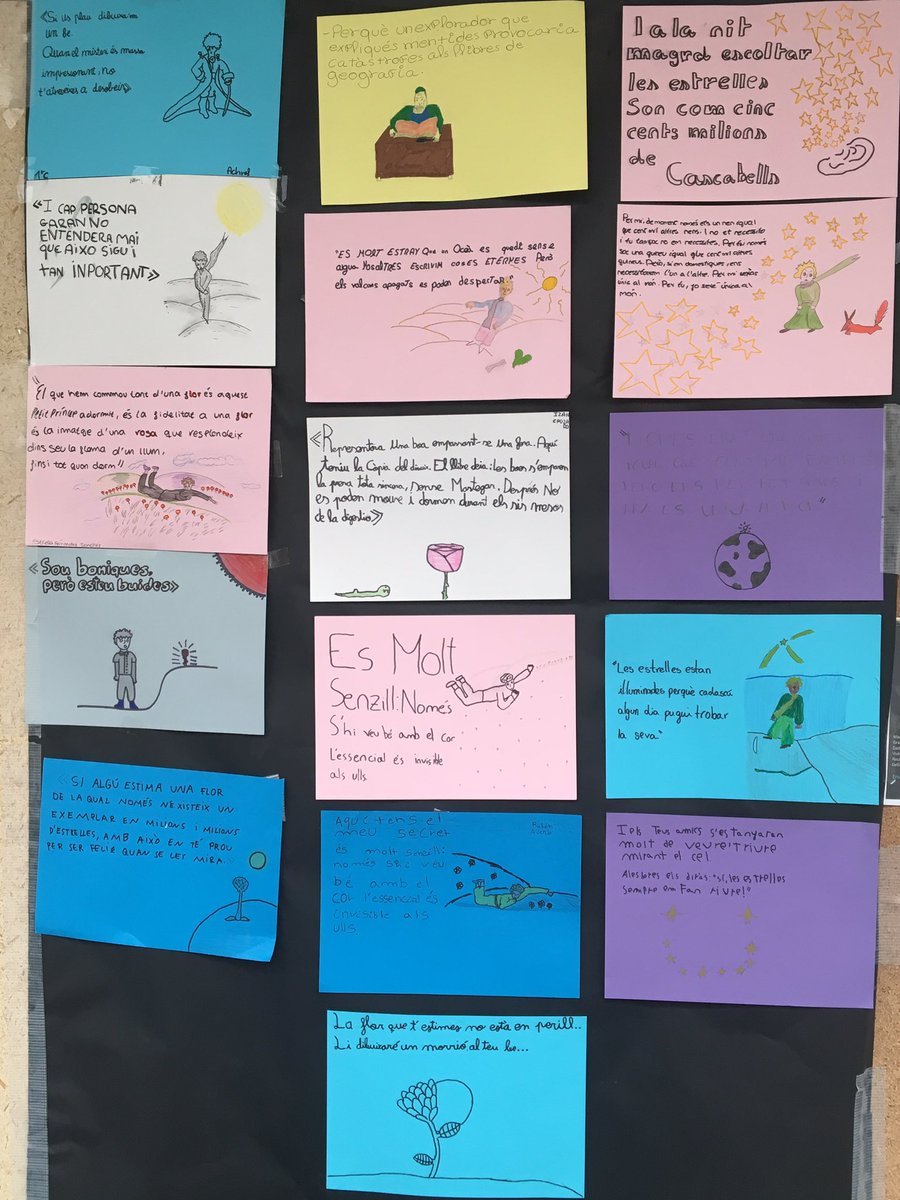 LlenguesA's tweet photo. Aquest 1r trimestre, l’alumnat de 1r d’ESO d’@aimerigues, ha gaudit amb la lectura del Petit Príncep! https://t.co/zKERK0e5VH
