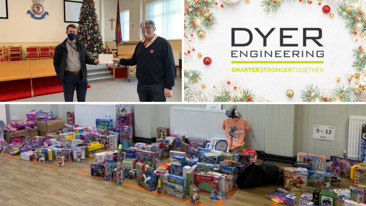 Dyer Engineering Group (@dyer_eng) on Twitter photo 🎁We're rounding off the week with positive news. As today our FD Richard Bradley presented toy donations and a cheque to the team at the Consett - <a href="/salvationarmyuk/">The Salvation Army</a>
Thank you to all of our staff for being so generous, and helping us to further support our #localcommunity 🎁We're rounding off the week with positive news. As today our FD Richard Bradley presented toy donations and a cheque to the team at the Consett - <a href="/salvationarmyuk/">The Salvation Army</a>
Thank you to all of our staff for being so generous, and helping us to further support our #localcommunity