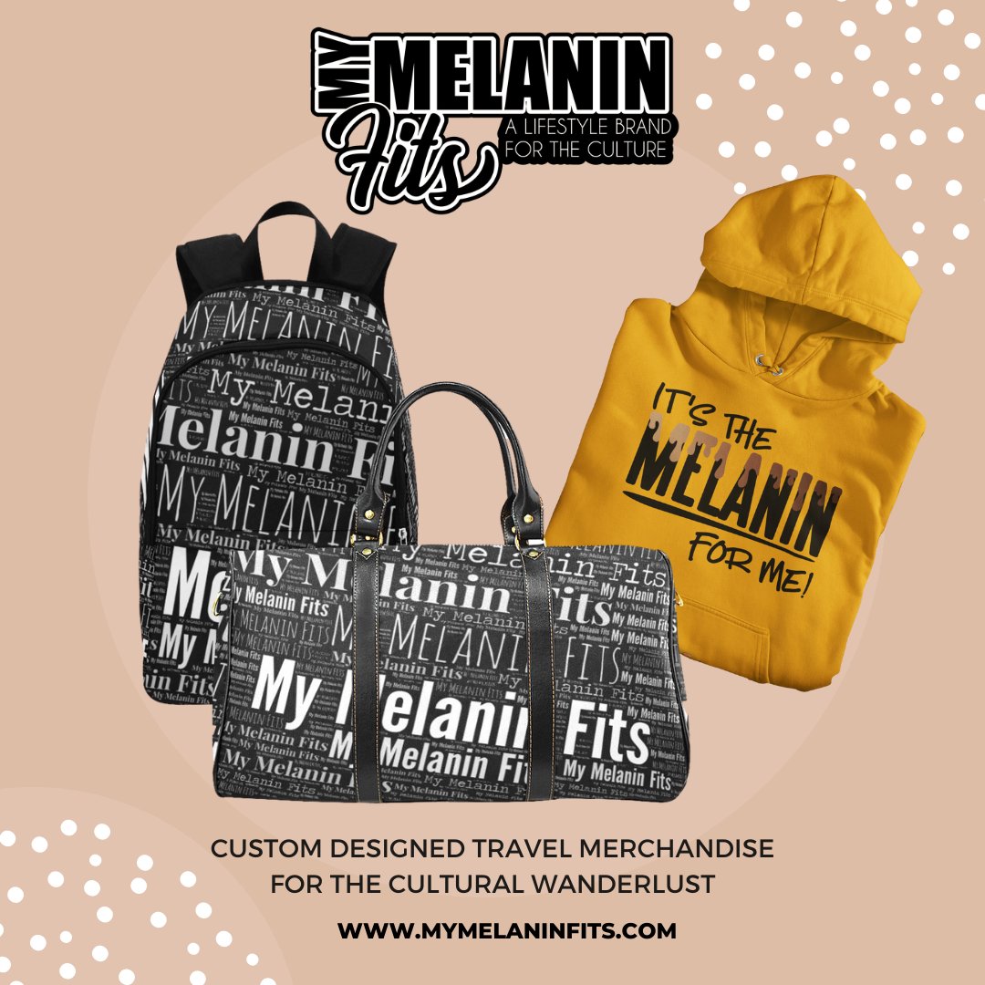theNileList's tweet photo. @MyMelaninFits is a husband &amp; wife owned business specializing in custom apparel &amp;  travel accessories reflecting black beauty excellence + culture. See our Holiday Guide for more Black-owned businesses: https://t.co/kUFnrfIoFG https://t.co/r5rmDjxnLi