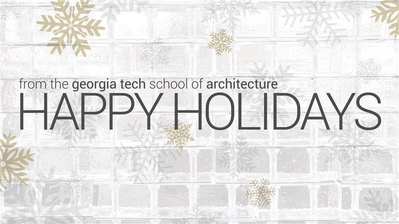 Happy Holidays from the Georgia Tech School of Architecture! #ICYMI The 2020 College of Design Dean's Forum featured some familiar faces as they discussed "The Architecture of Gingerbread Houses." Watch here: youtu.be/nHupmD6QLzw.