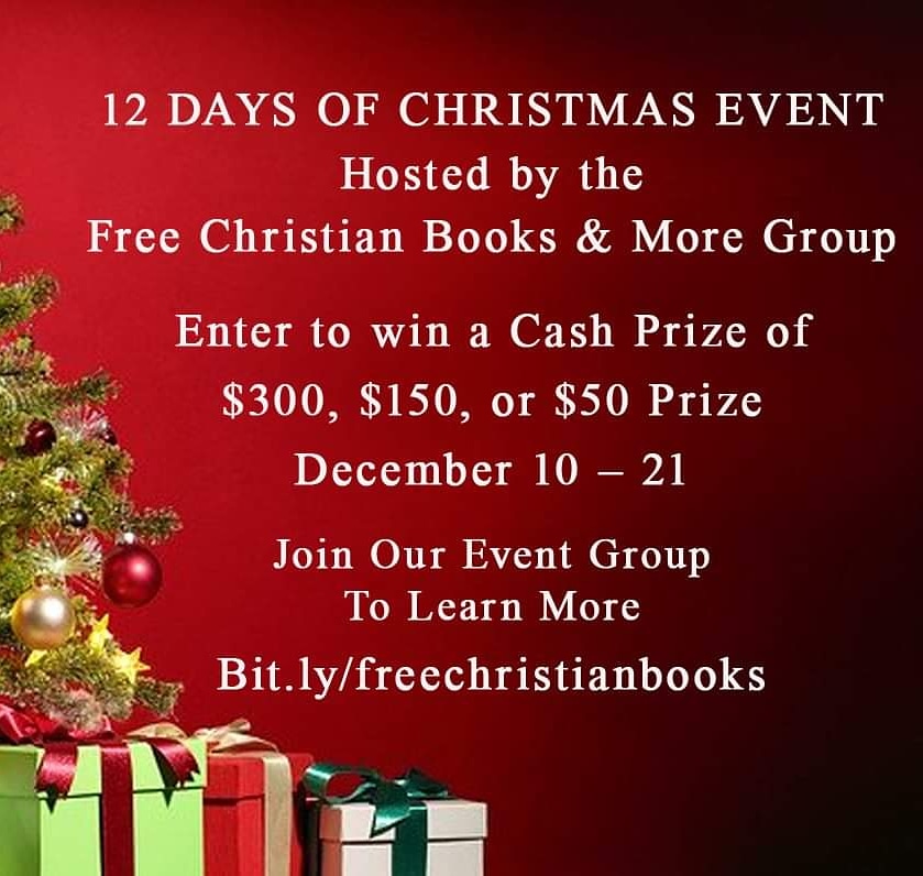 MariatHenriksen's tweet photo. I will be back in Free Christian Books & More today @ 3pm until 7pm. Same place, same festive fun, different posts & tons of GIVEAWAYS by yours truly.
https://t.co/H6Fe8evbT8
#facebookparty #authortakeover #facebooktakeover #bookworms #games #christianfictionwriters #Christianlit https://t.co/7z4BJbOgVE