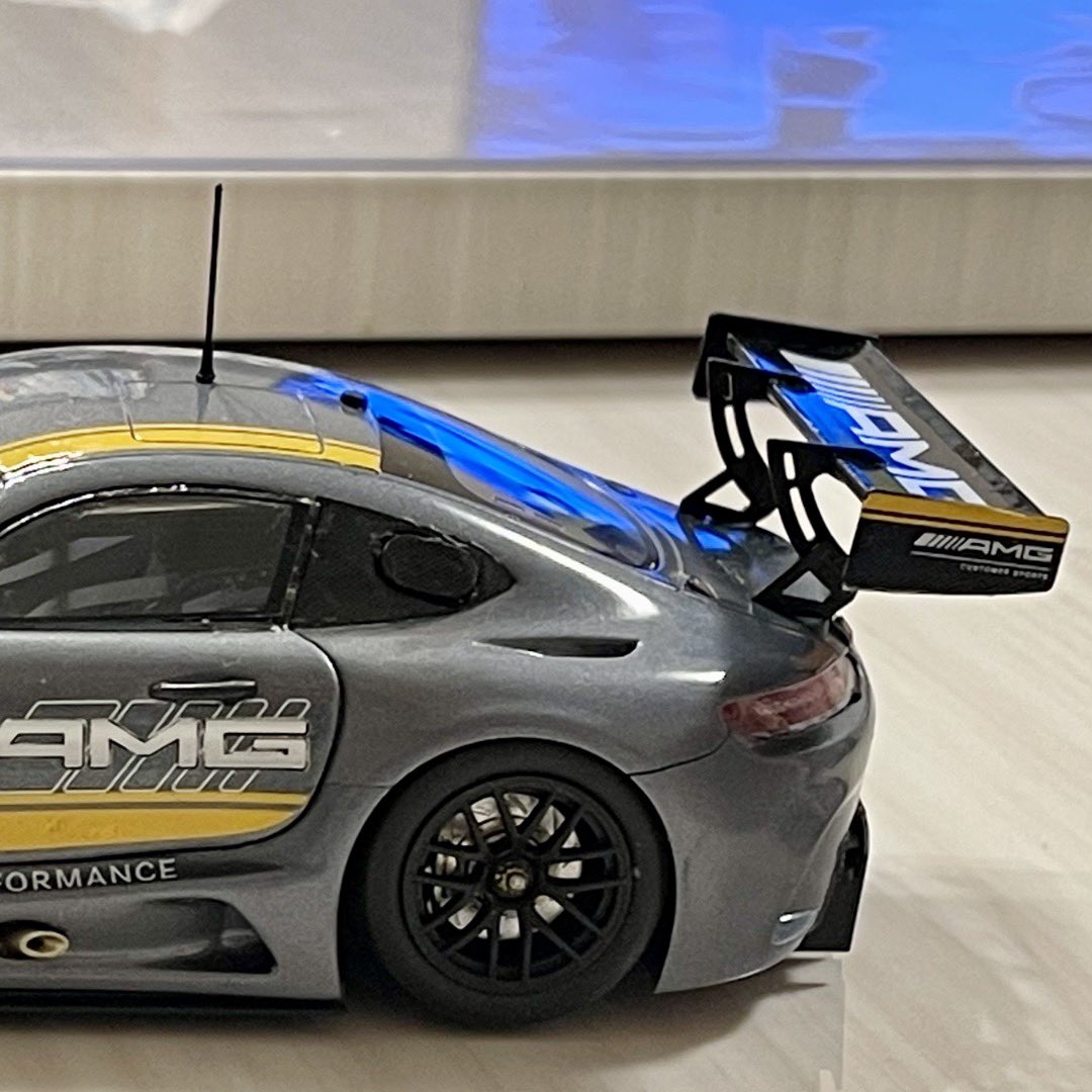 tomoparu's tweet photo. #panorama #swipeable 
#mercedesbenzamggt3 
#tamiya
#hobbydesign https://t.co/3QEG2Iju09