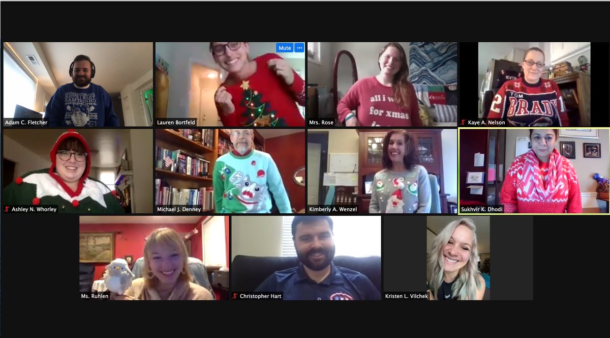 MrsWhorleyReads's tweet photo. Happy Ugly Sweater Day! We made it to winter break you guys! Wishing you all The Happiest of Holidays from the Porter Middle School Team! https://t.co/knmJMlW982
