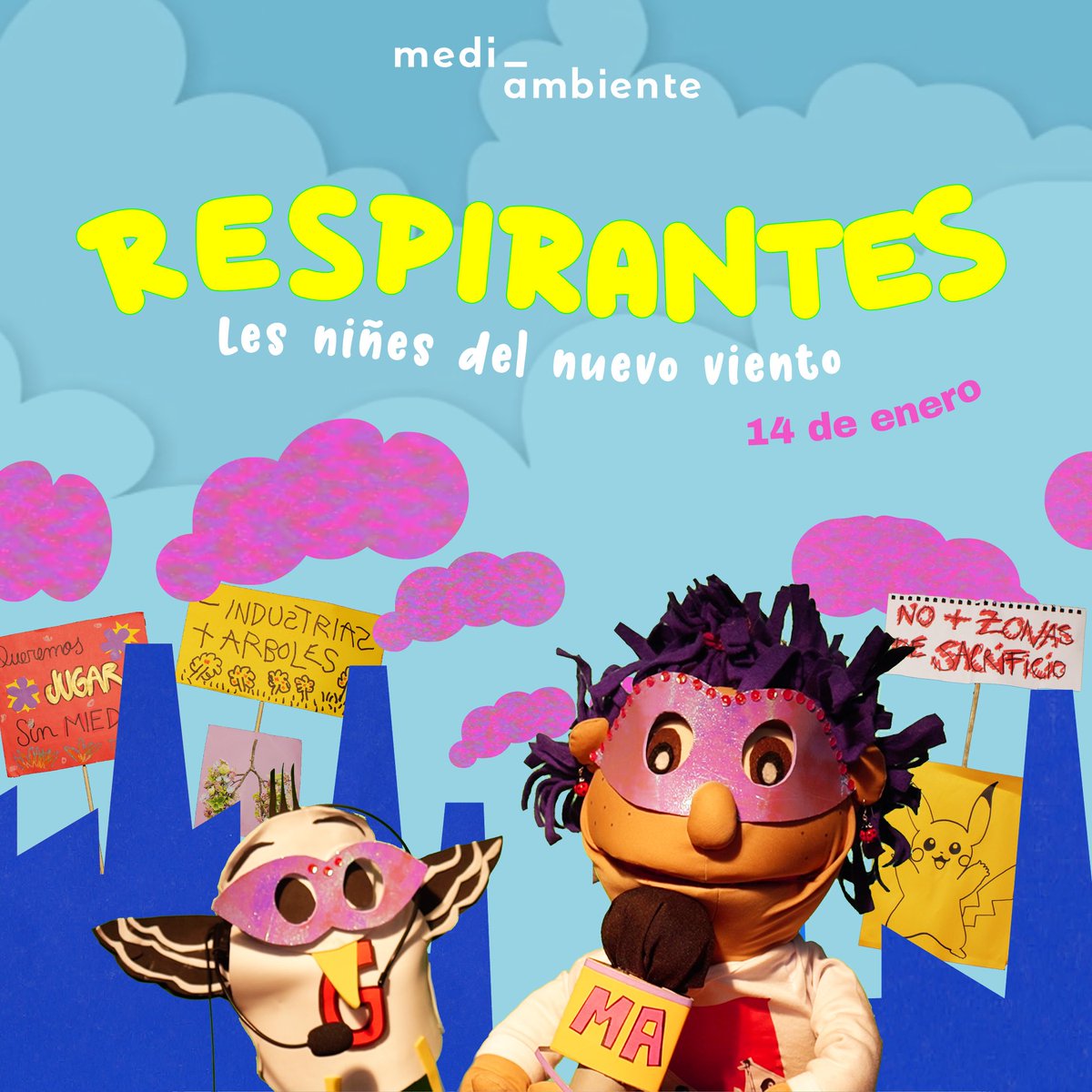 #RESPIRANTES | Proyecto desarrollado por <a href="/mediambiente_/">MediAmbiente</a> es parte de las 5 propuestas ganadoras del curso “Comunicando el cambio climático de manera efectiva” que se efectuó en el marco de #ClikHub.

📌En poco conocerás más sobre respirantes🙋‍♀️🙋‍♂️