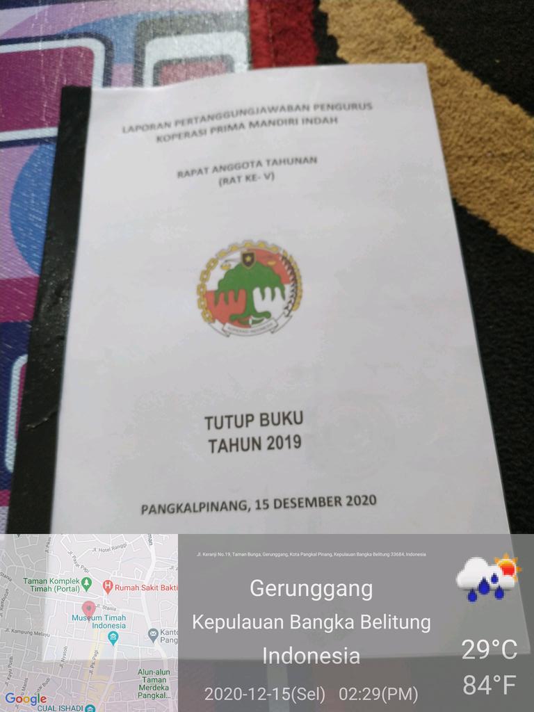 MeriAnd49156658's tweet photo. Giat 12-15-2020

Pelaksanaan Rapat Anggota Tahunan koperasi Prima Mandiri Indah Tahun buku 2019.

@dinaskukmbabel 
@PENYULUH_COOP 
@BangkaPpkl 

#penyuluhkoperasi
#ppklkemenkopukmri
#ppklprovbabel
#ppklpangkalpinang
#ppklmeriandani https://t.co/b1IifobwRR