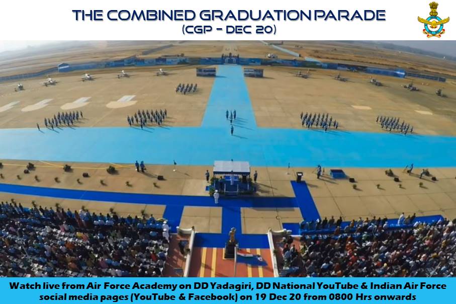 thedefencewatch's tweet photo. #CGP2020
Watch Live from Air Force Academy, Dundigal, Hyderabad on Dec 19, 2020 from 8am onwards.
#IndianAirForce @IAF_MCC https://t.co/372iEgSzRy
