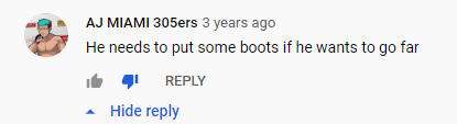 MidcardJon's tweet photo. Someone left this comment on a @GiftKincaid vs @SuperKingofBros match a few years ago.... this did not age very well at all. https://t.co/StnQ15c4yP