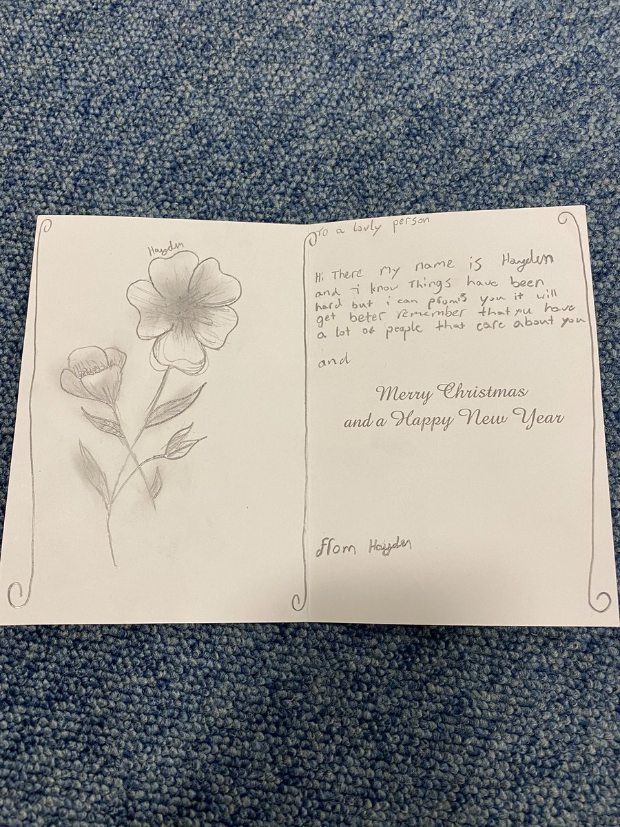 MrMacEachernPE's tweet photo. What a cracking day at our last S1 drop-in for 2020! The team were not only writing Christmas cards for local care homes and people in the community, but also gave feedback on how we can make the drop-in an even better place to be! #dreamteam #youngminds @SHS_MHA https://t.co/erMZvRoTHc