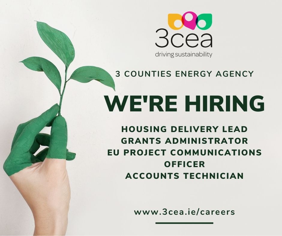 SEEnergyAgency's tweet photo. Job Opportunity in Kilkenny! @3CEAgency is #recruiting for the following positions

Housing Delivery Lead
Grants Administrator
Accounts Technician
EU Project Communications Officer

#jobs #kilkenny #jobfairy 

Closing date: 15 Jan 2021
Apply here: https://t.co/srsZoZ9gNM https://t.co/pPrF9NRn7v