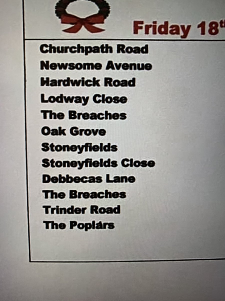 AFRSPill's tweet photo. This is Santa’s route for tonight, we will be going down beechwood road after stoneyfieds close, as Santa had some reindeer trouble last night. Stay safe and follow government guidelines https://t.co/1c2QBD7E9c