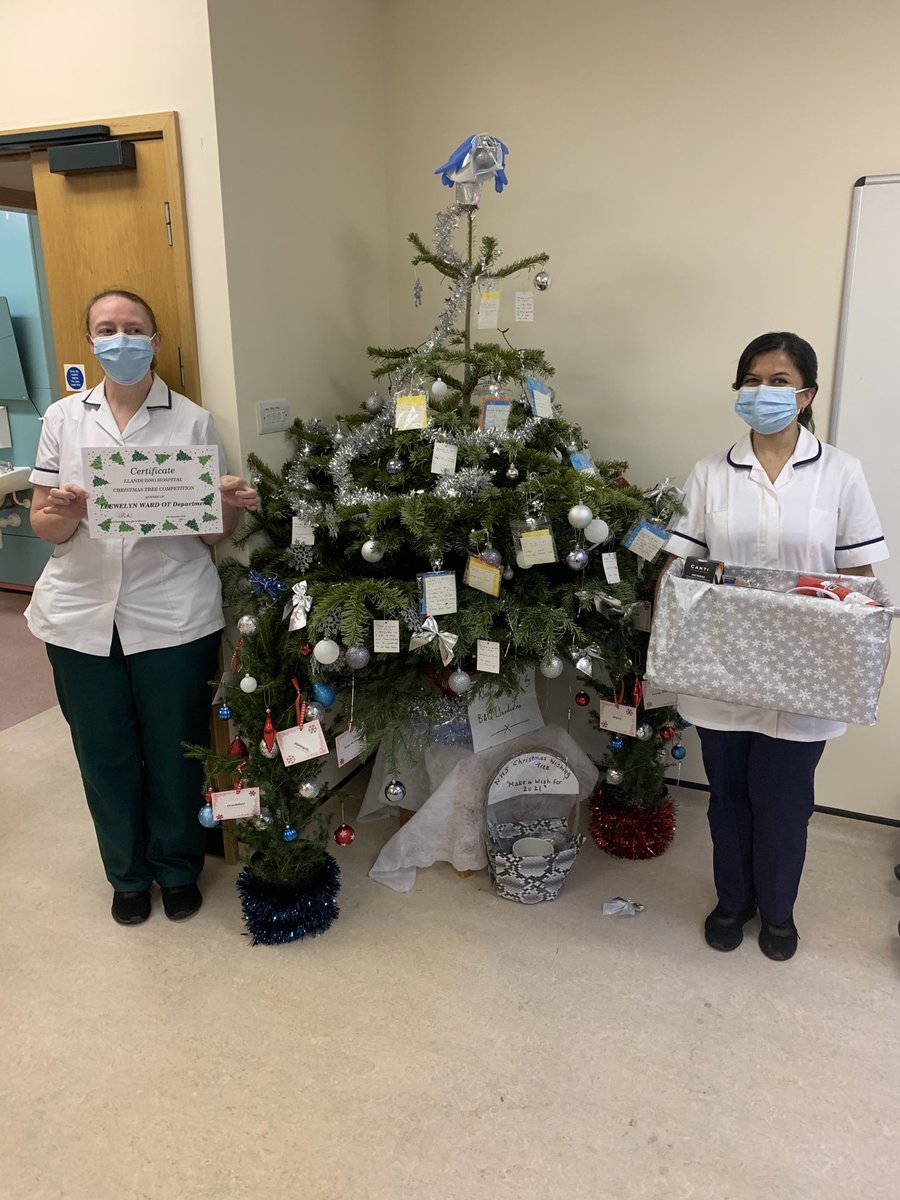 trehubb's tweet photo. And the winner is ... Bueno Ward and the runners up OT Dept and MIU @ LLGH. Congratulations to the teams and thank you for all that you do ⁦@BetsiCadwaladr⁩ ⁦@jonesynant⁩ ⁦@drlizzieb⁩ ⁦@NicholaHughes6⁩ ⁦@SharonComrie1⁩ ⁦@WendyTe71888944⁩ 🎄🎄🏴󠁧󠁢󠁷󠁬󠁳󠁿 https://t.co/yoc5zr2HL8