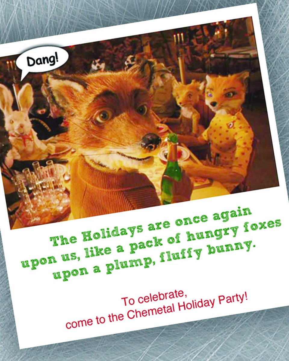 We're celebrating with a safer, more distanced version of our holiday party today at lunch. Should be fun! Happy Holidays!