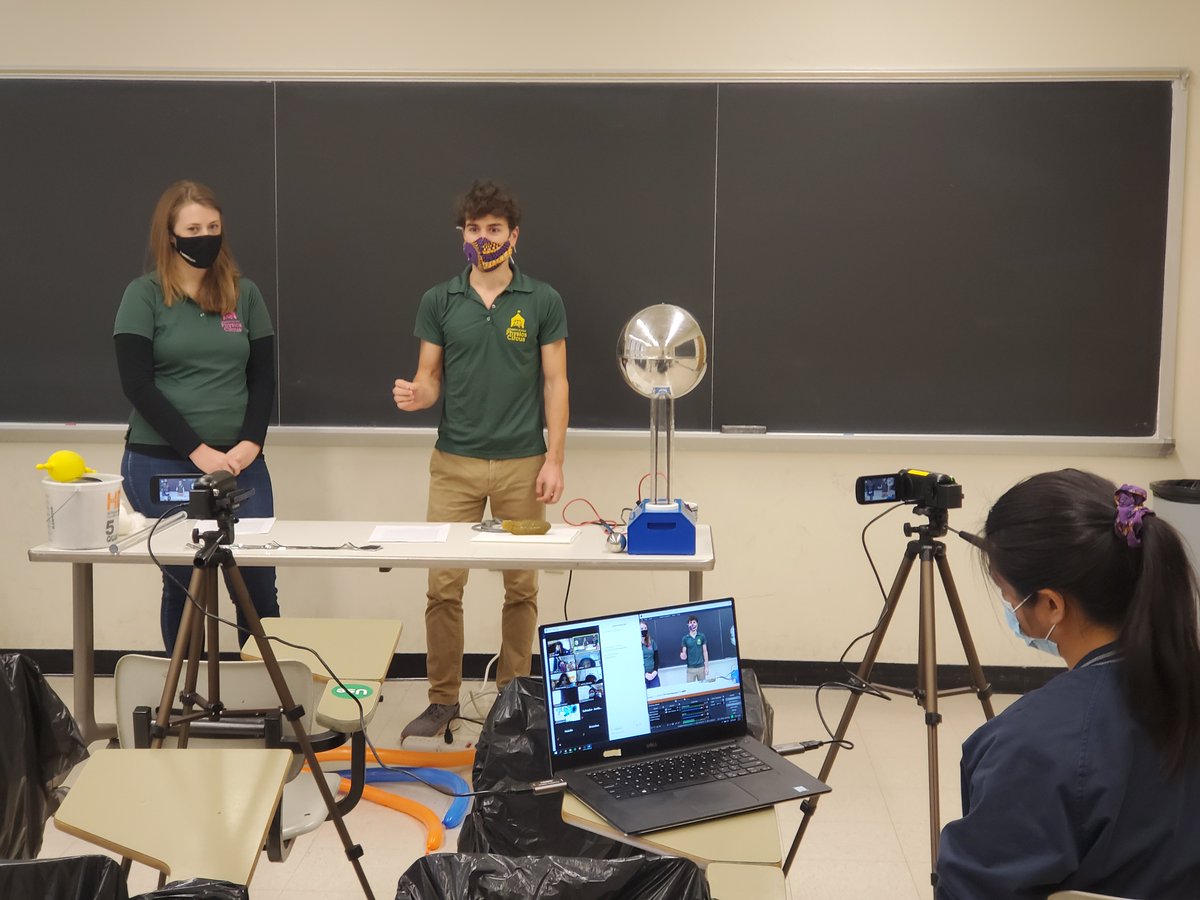 Physics_Circus's tweet image. Thank you all for joining us on our fun virtual adventure this fall semester! We hope to catch you next semester at one of the outreach events we&apos;ll be participating in (UT Girl Day, Texas Science Fest, Virtual Explore UT, &amp;amp; others)
#scienceoutreach #scienceforkids #coolscience