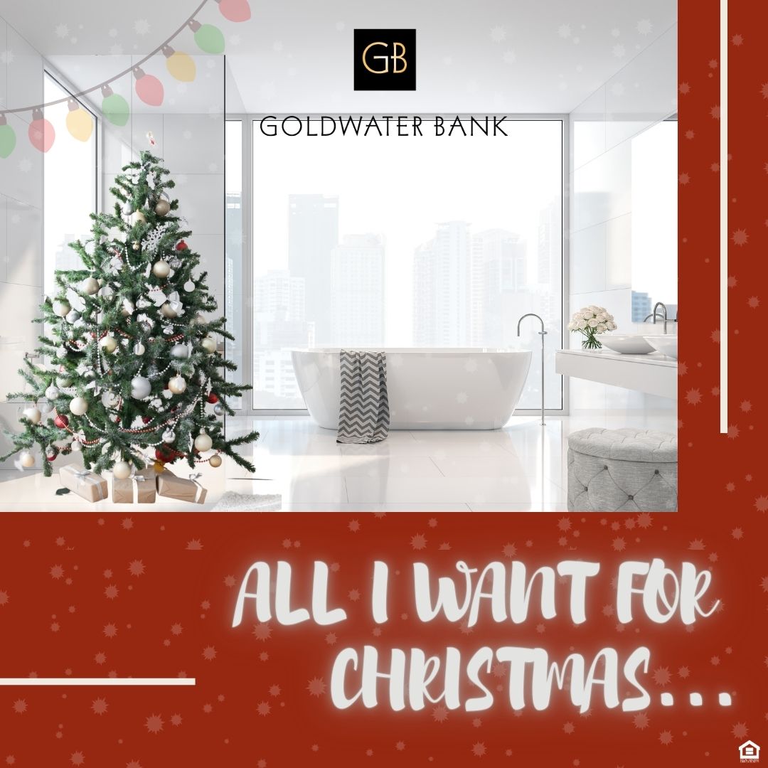 GoldwaterBank's tweet image. All I want for Christmas is a brand new kitchen and remodeled bathroom. Call us today to apply for a renovation loan and make all of your Christmas wishes come true! #christmas #mortgage #renovation #goldwaterbank