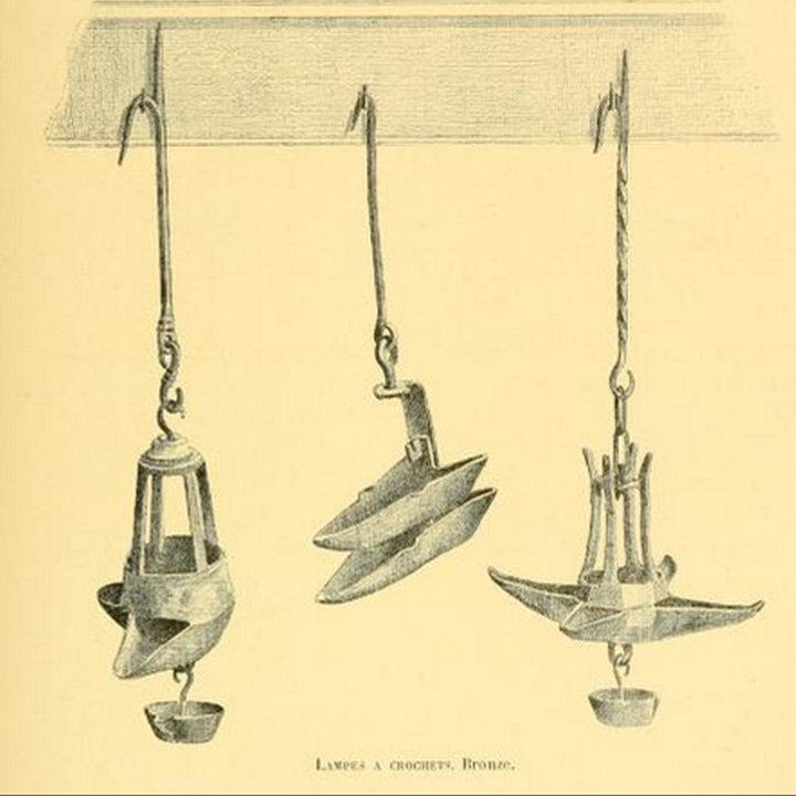 Searching online, I found other  #lamps, listed on Ebay & auction sites, and published in histories of illumination - such as these ranging in date from 14th -17th centuries  #SocAntiquaries 7/