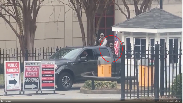 11/ And if you're gonna do all that, don't be like violent goon and Georgia III% Security Force member Justin Daniel Gibson, aka "Operator," and post a bunch of selfies of your unmasked face anyway, along with pictures of you in a militia convoy.