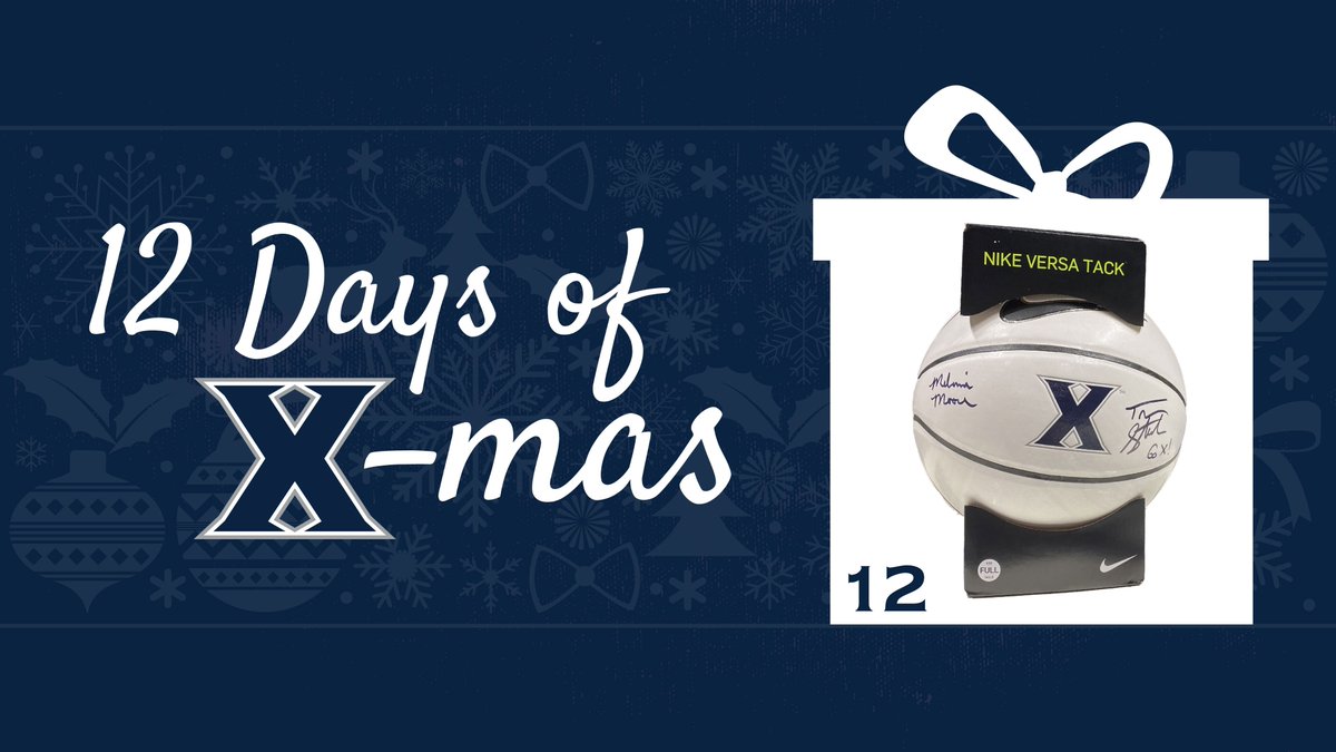 🎶𝕆𝕟 𝕥𝕙𝕖 𝕥𝕨𝕖𝕝𝕗𝕥𝕙 𝕕𝕒𝕪 𝕠𝕗 𝕏-𝕄𝕒𝕤, 𝕊𝕒𝕟𝕥𝕒 𝔹𝕝𝕠𝕓 𝕘𝕒𝕧𝕖 𝕥𝕠 𝕞𝕖...🎶

A basketball signed by <a href="/CoachSteeleXU/">Travis Steele</a> and <a href="/moore_mel/">Melanie  Moore</a>. RT this by 8 p.m. tonight for your chance to win!

🎅: GoXavier.com/12Days