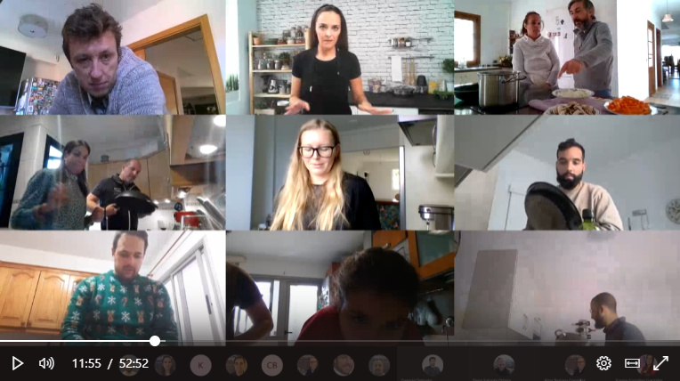 intelequia's tweet photo. 22 fuegos de cocina encendidos, todos reunidos por primera vez en este año. Gracias @malcazargarcia por una experiencia única #lacocinanosune #yaquedamenos #IntelequiaTeam #MSEmpresas @lidlespana https://t.co/xJQvyvNgYj