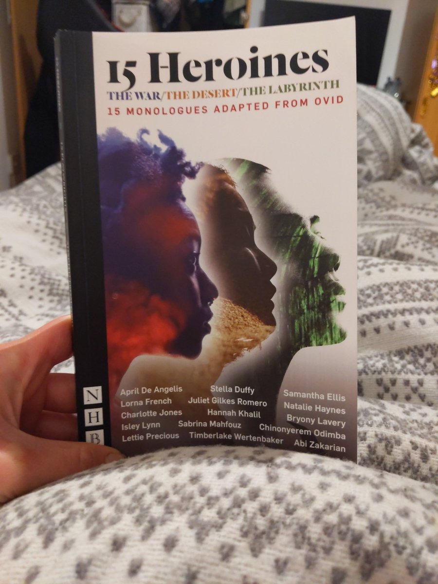 Gloomy days = reading in bed. Loving this collection of monologues commissioned by <a href="/JSTheatre/">Jermyn Street Theatre</a>.