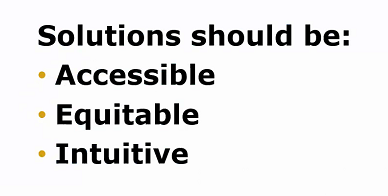 Takeaway from local lens: systems should be accessible, equitable, intuitive. /40