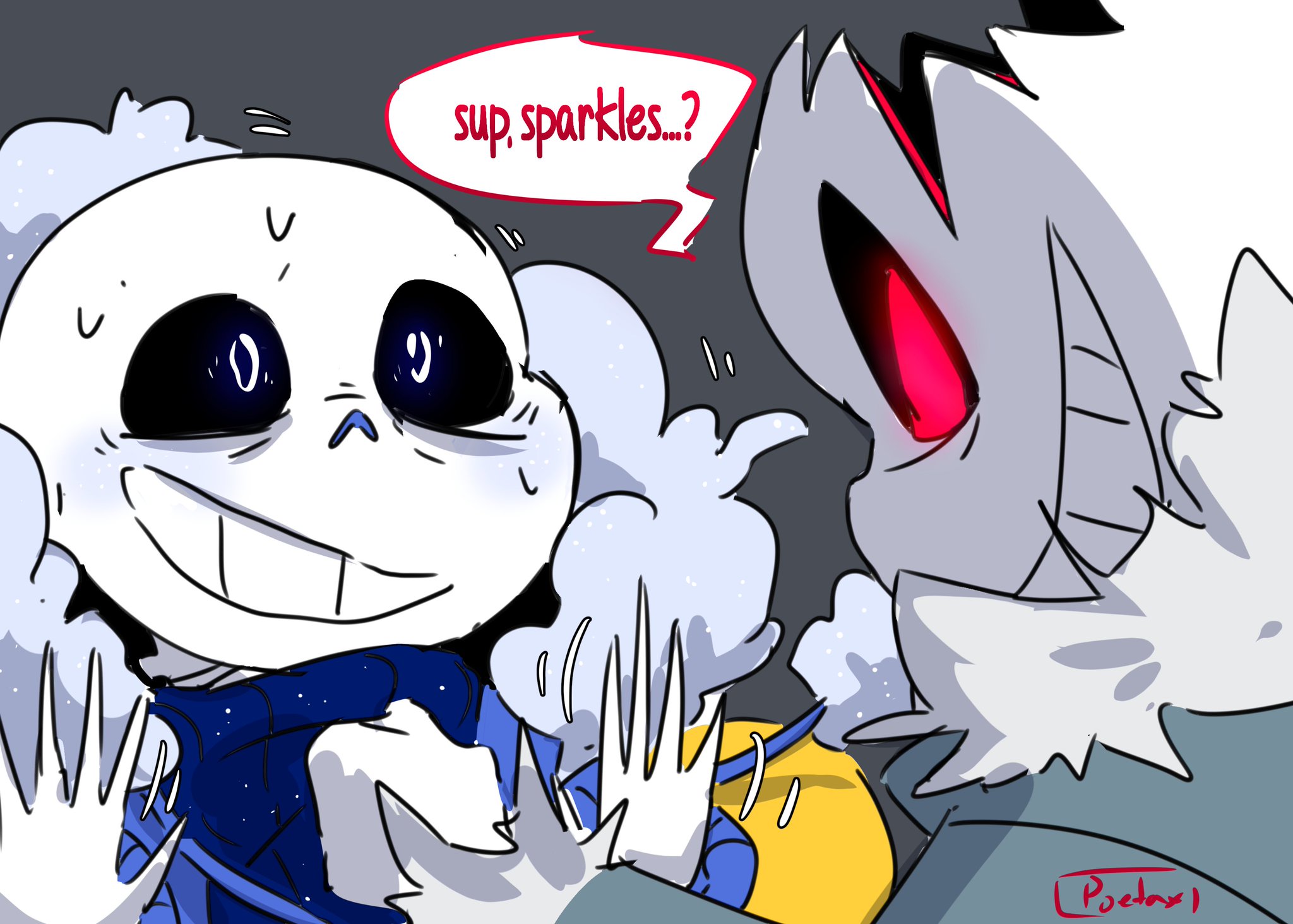 Poetax on X: Horror Sans Heh good one kiddo That was a