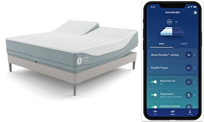 4. A bed that gives you the sweetest dreamsThis technology takes a good night’s sleep to new levels. The Number 360 smart bed uses responsive air technology to sense your movements and automatically adjusts its firmness and support so you can enjoy ultimate comfort as you sleep.