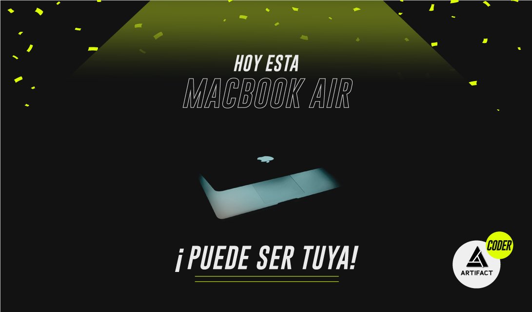 coderhouse's tweet photo. 👉¡Hoy sorteamos esta tremenda #MacbookAir puede ser tuya!
A las 19 hs. AR sumate a la #CoderFest, en VIVO por nuestro canal de Youtube para conocer al ganador 🥳
Activá el recordatorio 👇
https://t.co/2Pk3ylLW6w https://t.co/tQC1ikPnvS
