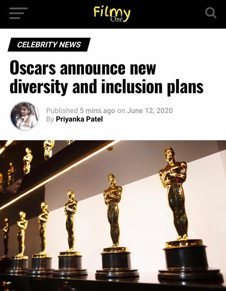 TITANIA’S PREDICTIONS(part 5)On 22 January 2019, I called for the Oscars to prioritise diversity.On 12 June 2020, the Academy concurred.