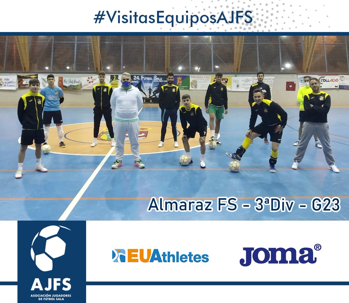 Seguimos con más visitas de nuestros #delegadosAJFS

✅ <a href="/almarazfs/">Almaraz FS</a>

✅ <a href="/ADMadroneraFS/">Ad Madroñera Fs</a>

✅ @adcasarfutsal

✅ #AlbalaFs

Muchas gracias a todos 🙌
Mucha suerte en esta temporada y a cuidarse mucho todos

#VisitasEquiposAJFS