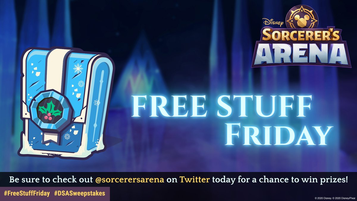 SorcerersArena's tweet image. 15 lucky summoners who RT this tweet with their DSA PlayerID and the hashtags #DSASweepstakes and #FreeStuffFriday between now and 5pm PT will win Mistletokens!
No Purchase Necessary. Restrictions apply, see Official Rules: bit.ly/2QQXDR8