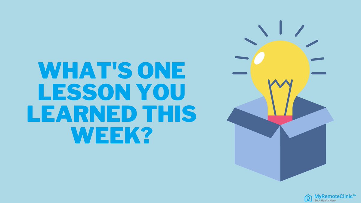 myremoteclinic's tweet photo. What's one lesson in marketing that you've learned this week?

#learning #growing #privatepractice #remotecare #virtualcare #healthcare #mentalhealth #share https://t.co/nWxZhzkB5g