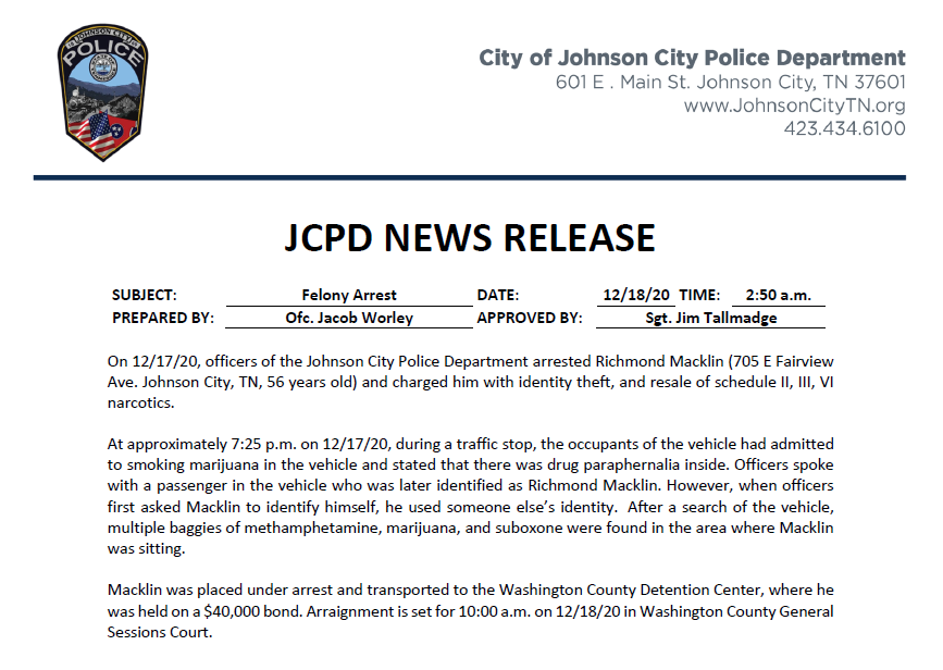 JohnsonCityPD (@johnsoncitypd) on Twitter photo 