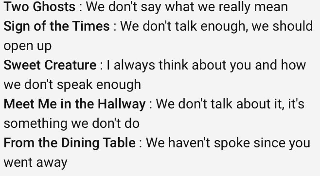 the bridge is so important because it reflects the continuous communication issues that are echoed in his other songs, he expresses how they need to be more open with each other, and possibly how the longer they go on with stunts, the harder it will be to undo everything