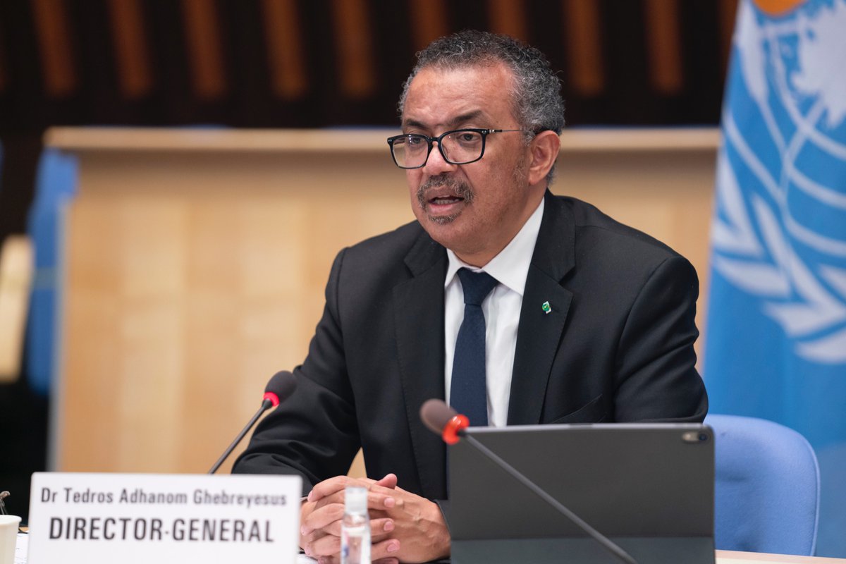 "Today is International  #MigrantsDay, and I am delighted to be joined by António Vitorino,  @IOMchief.  @UNmigration is our next-door neighbour here in Geneva, and our close partner"- @DrTedros