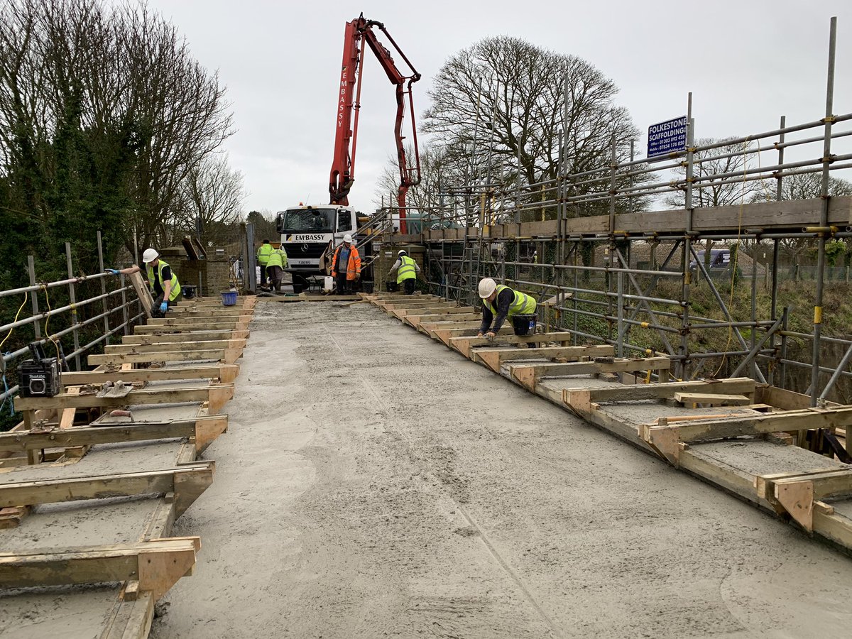 LepHeritage's tweet photo. It’s been a big day for @FortBurgoyne  it received its #concrete top today on the main access bridge. @LeeEvansArchs @BandM_QS @thelandtrust @HistoricEngland have worked really hard to get to this point. https://t.co/0tK83XaHGN