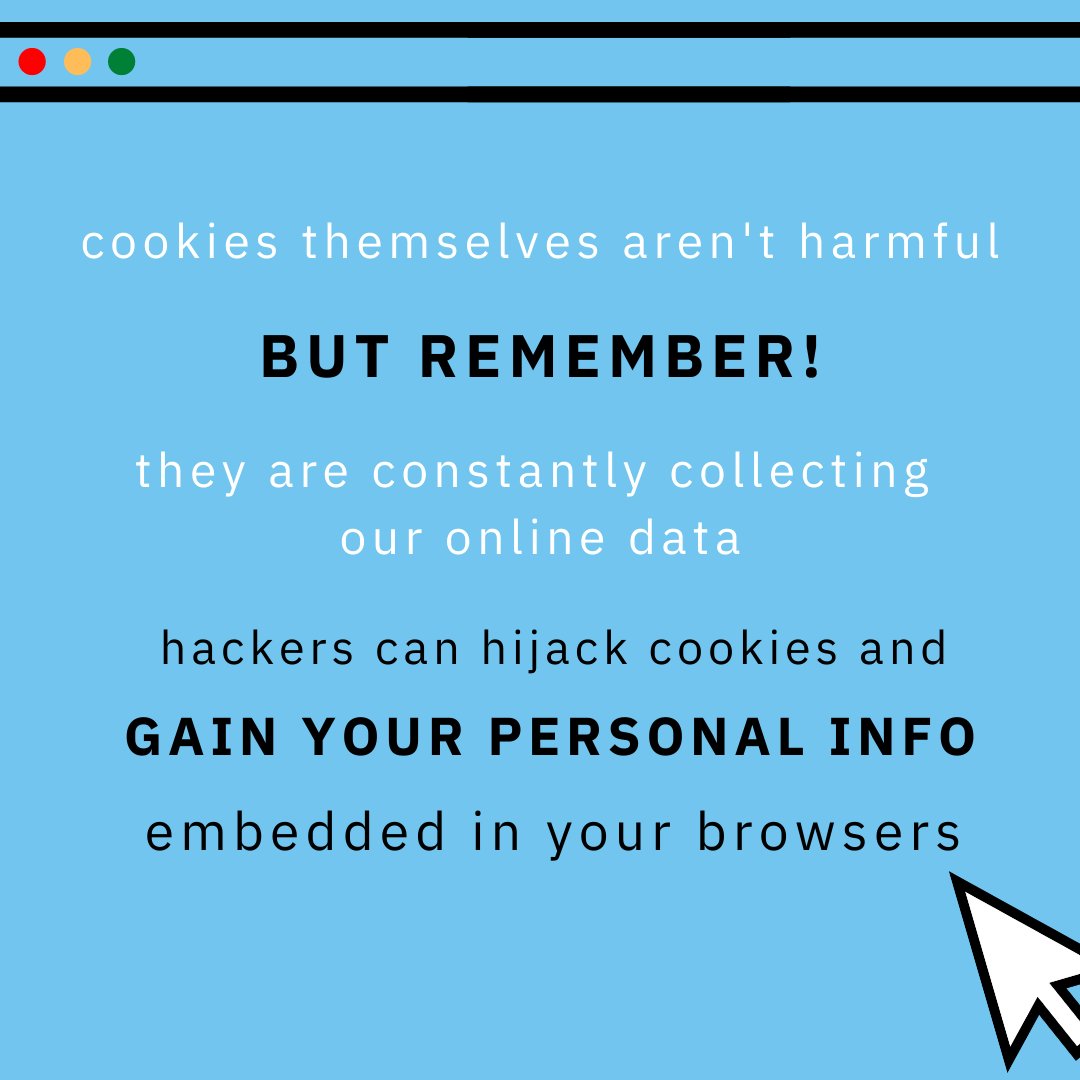 Jo_TheFish's tweet photo. Cookies collect data on a user's browsing behaviors, and in turn, offering a tailored experience on a web page. 
 It is recommended to clear web data regularly for your cybersecurity, preventing excessive accumulation of personal data online.
#cybersecurity #privacy #cookies https://t.co/HDYTnda2Id