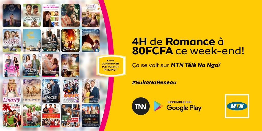 MTN_123's tweet photo. Un week-end ciné inoubliable à ne pas rater!
👍🏽 4H de cinéma sur MTN TNN de vendredi à dimanche
💪A seulement 80 FCFA 
🤳Si tu n'as pas encore MTN TNN, clique sur lien👇
https://t.co/sSKnQSlJ46
👍🏽Le meilleur du cinéma a porté de main.
#mtncongo #mtntnn  #sukanareseau https://t.co/UleDn7RAaD