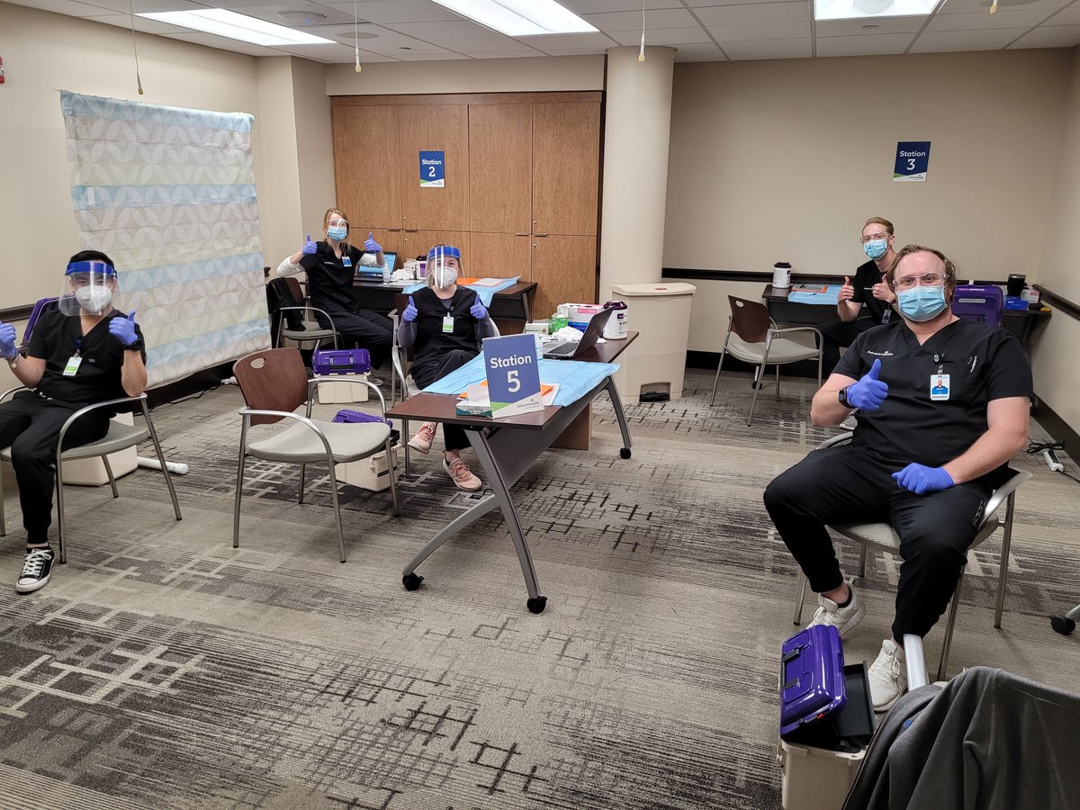 KUPharmacy's tweet image. KU School of Pharmacy Pharm.D. students have worked throughout the pandemic and are now helping Kansas healthcare workers administer the COVID vaccine. We are proud of their professionalism and confident that the future of Kansas pharmacy is in good hands. #service