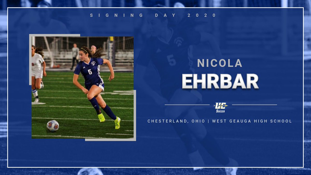 SIGNING: <a href="/UCArrowsSoccer/">Ursuline Soccer</a> adds Nicola Ehrbar from West Geauga High School (<a href="/WestGAthletics/">West G Athletics</a>) 

Major: Nursing

Club: Cleveland Cobras

First Team All-Ohio Division II

CVC Most Valuable Player

All-Central Region