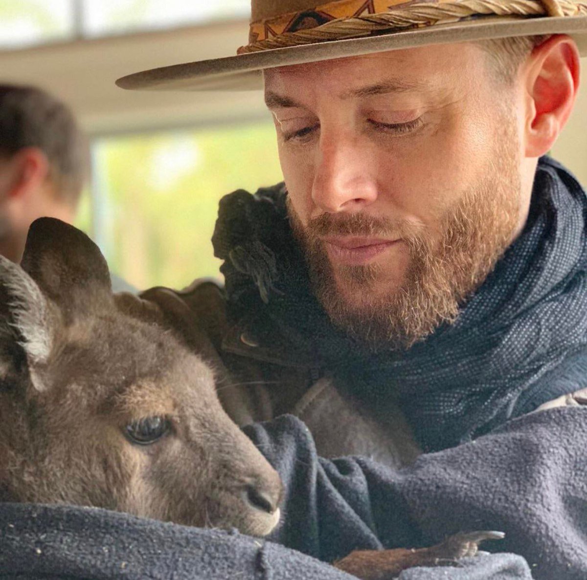 jensen ackles and animals, a soft thread