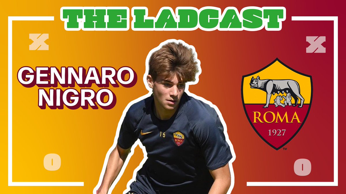 JustLadcast's tweet photo. AS Roma &amp; Potenza Calcio's Gennaro Nigro @gmnigro06  Interview NOW OUT EVERYWHERE!

🎙 Listen: https://t.co/lL8ayBUqhB
 ▶️ Watch on YouTube: https://t.co/6EfpdCuJPL
🎥 Clips on Tiktok: https://t.co/pvbOnfp1M4
📸 Instagram: https://t.co/PzKoyeU7a3 https://t.co/DrvjPWk719