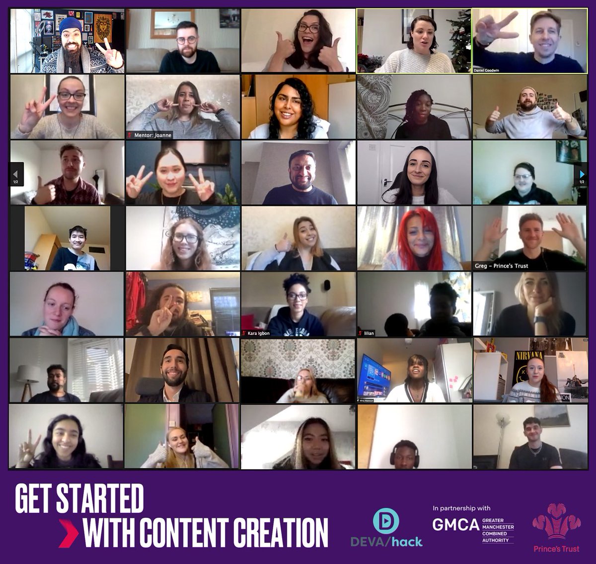 That’s a wrap! Our #devahack online digital bootcamp in partnership with @PrincesTrust is over &amp; I’m so impressed with this group and the final videos produced! 

They were all very creative, focusing on life in lockdown, jobs, nature, family etc.

Proud of our mentors &amp; team! 👏