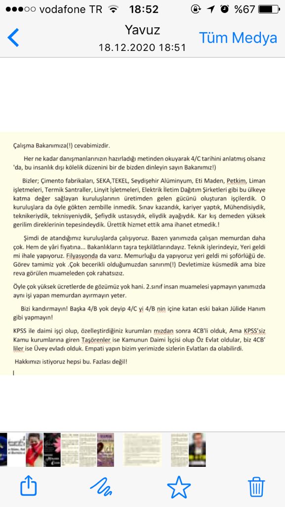 m.emin (@emin42m) on Twitter photo 1-Ek Ödeme
2-Ünvanlar
3-Kıdem Ücreti
4-Zorunlu değil gönüllü emeklilik
İsteğimiz basit lütfen artık bizede Adalet uygulansın. Özelleştirme mağdurları.
👇
#Gercek4Bistiyoruz
<a href="/ZehraZumrutS/">Zehra Zümrüt Selçuk</a> <a href="/jsarieroglu/">Jülide Sarıeroğlu 🇹🇷</a> <a href="/_aliyalcin_/">Ali YALÇIN</a> <a href="/lutfielvan/">Lütfi Elvan</a> 1-Ek Ödeme
2-Ünvanlar
3-Kıdem Ücreti
4-Zorunlu değil gönüllü emeklilik
İsteğimiz basit lütfen artık bizede Adalet uygulansın. Özelleştirme mağdurları.
👇
#Gercek4Bistiyoruz
<a href="/ZehraZumrutS/">Zehra Zümrüt Selçuk</a> <a href="/jsarieroglu/">Jülide Sarıeroğlu 🇹🇷</a> <a href="/_aliyalcin_/">Ali YALÇIN</a> <a href="/lutfielvan/">Lütfi Elvan</a>