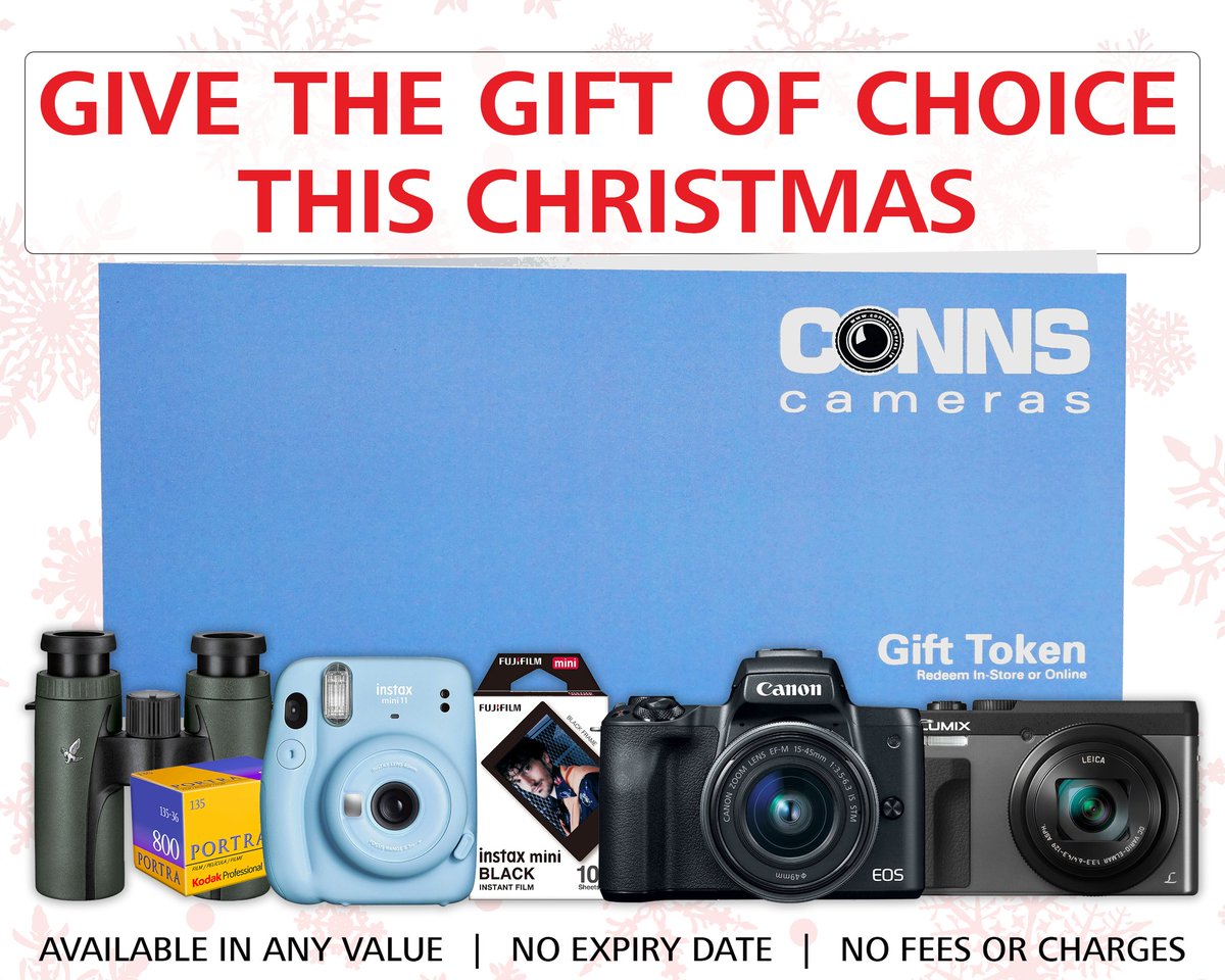 ConnsCameras's tweet photo. If you're not sure what the photographer in your life wants, give the gift of choice this Christmas
» No Expiry Date
» No Fees or Charges
Our Vouchers are available & redeemable in the shop & online.
https://t.co/DkXQhnNJD8
#ShopLocal #SupportLocal #SantaConn #Christmas https://t.co/WFnKSarTpb