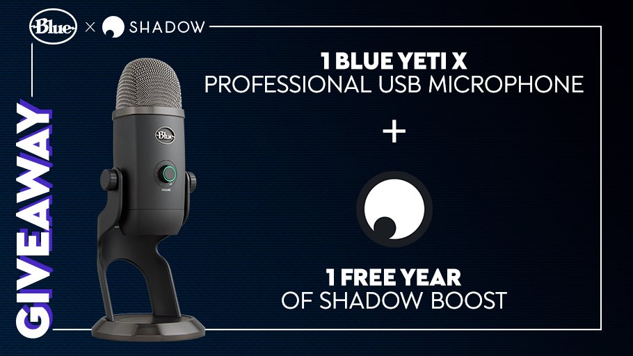 IT'S #GIVEAWAY TIME ⏰

End your year with a bang! 💥

To enter: 
🤳 Like &amp; RT
🥰 Follow <a href="/BlueMicrophones/">Blue Microphones</a>  &amp; <a href="/Shadow_Official/">Shadow</a>
 
Winner announced 01/01/21 🥳

GL &amp; HF 🍀