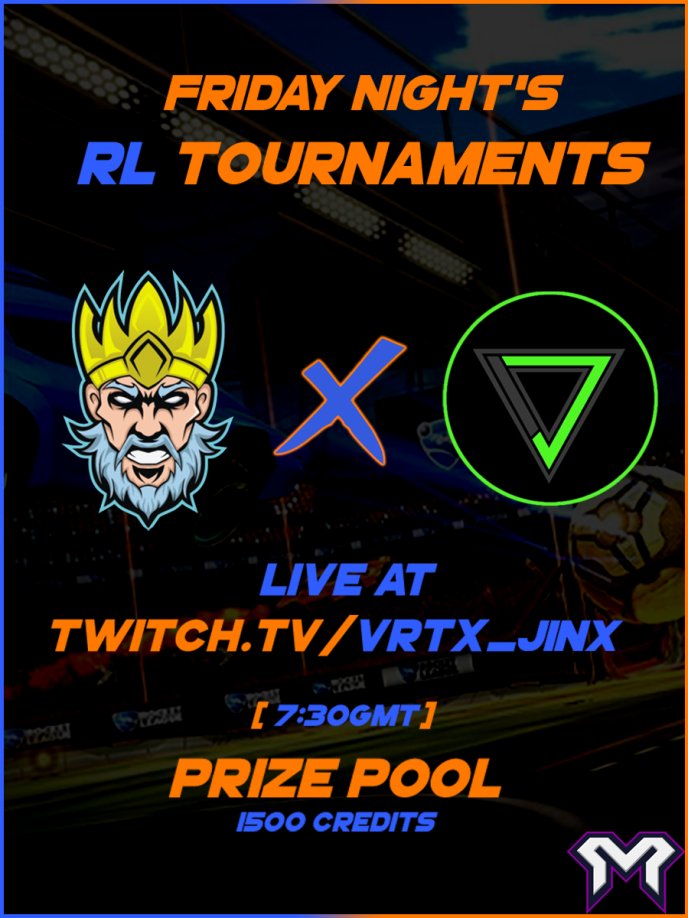 VrtxJ's tweet photo. Don't forget guys we will be live again tonight! Hosting more tournaments for credits!! Look forward to seeing you guys! Huge thanks to @godalions for sponsoring these Tournaments! @TMayhemC  #RocketLeague https://t.co/xVeXY6LTFB
